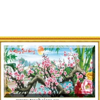 Tranh Thêu Chữ Thập An Khang Thịnh Vượng 88802-102x47cm, chưa thêu