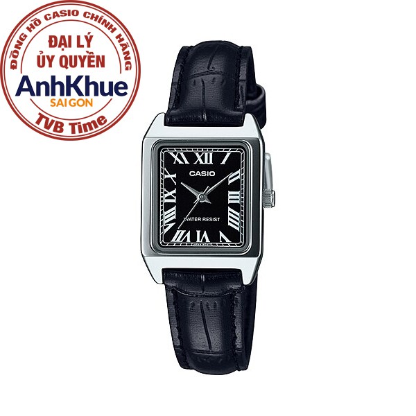 Đồng hồ nữ dây da Casio chính hãng Anh Khuê LTP-V007L-1BUDF
