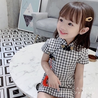 Đầm Sườn Xám Phong Cách Trung Hoa Cho Bé Gái