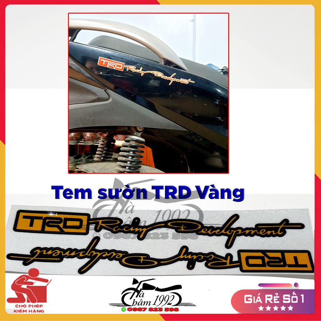 🏍 Tem Đuôi Dán Mọi Loại Xe Máy TRD, PERFORMANTE 🏍