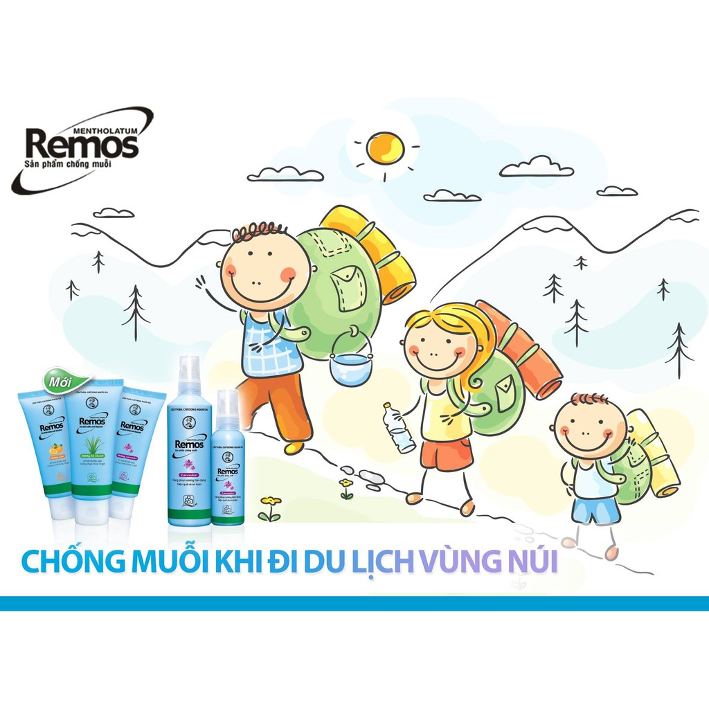 XỊT CHỐNG MUỖI REMOS MENTHOLATUM DẠNG PHUN SƯƠNG Chai 150ml- Minpharmacy