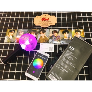 [CÓ SẴN+PIN] Lightstick BTS Bomb ver 3 hàng OFFICIAL kết nối bluetooth đổi màu (gậy cổ vũ)