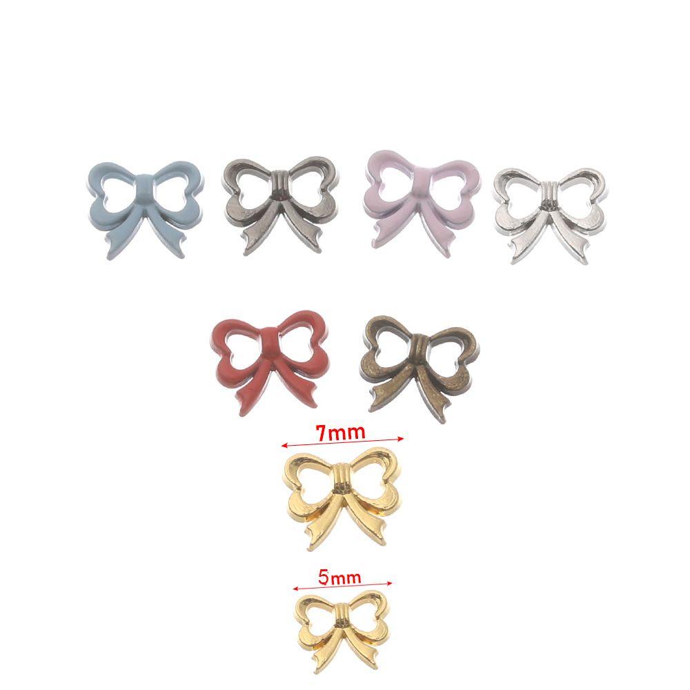 BEBETTERM 20 Nút Gỗ Hình Bướm 5 / 7mm Tự Khâu Trang Trí Quần Áo Búp Bê