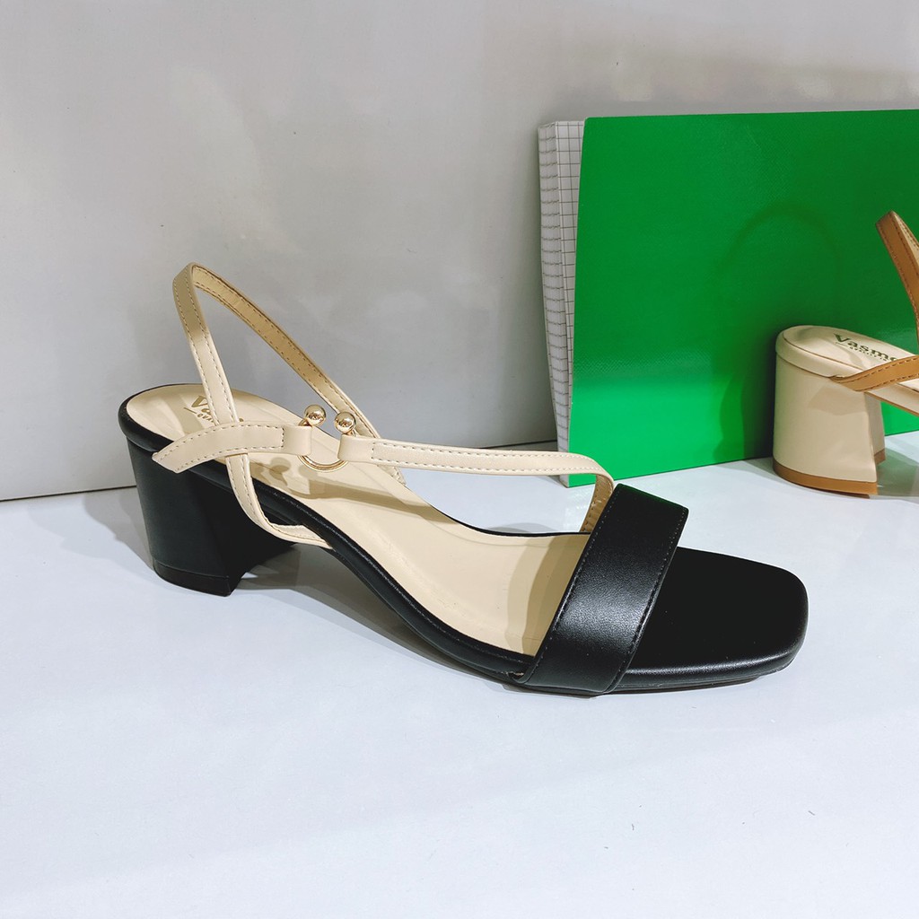 Giày sandal dây gót vuông  5P MÃ A641