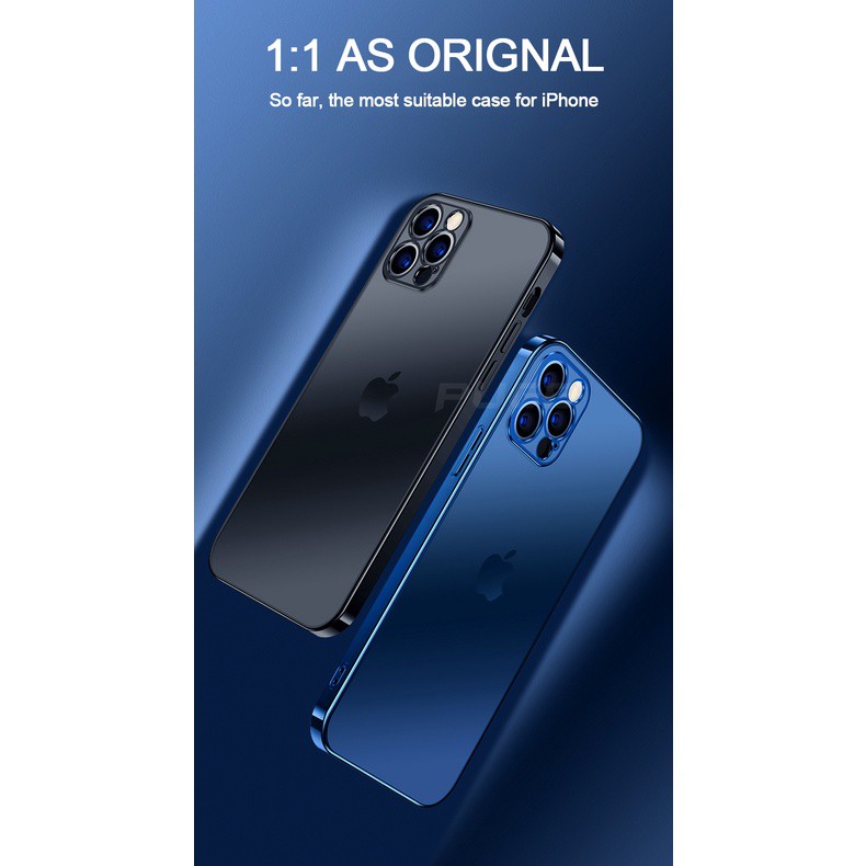 Ốp điện thoại silicon mạ điện dáng vuông cổ điển sang trọng cho For iPhone 14 13 12 11 Pro Max iPhone X XS XR 78Plus SE2020 | BigBuy360 - bigbuy360.vn