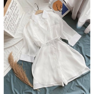 Set sơ mi trắng 4 món