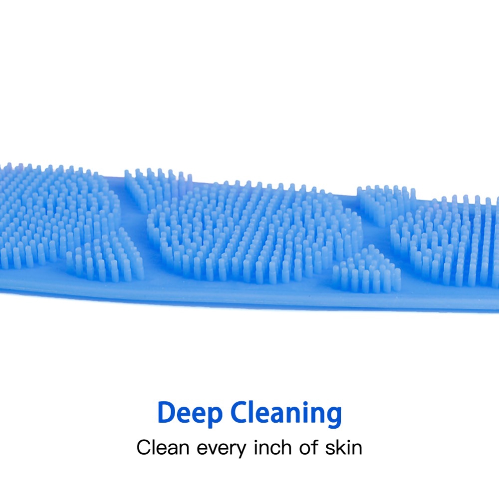 Dụng cụ kỳ lưng 2 mặt chất liệu silicone tiện dụng