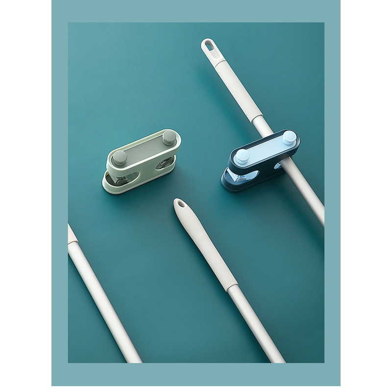 Móc Đôi Gắn Tường Treo Cây Lau Nhà Kèm 2 Móc