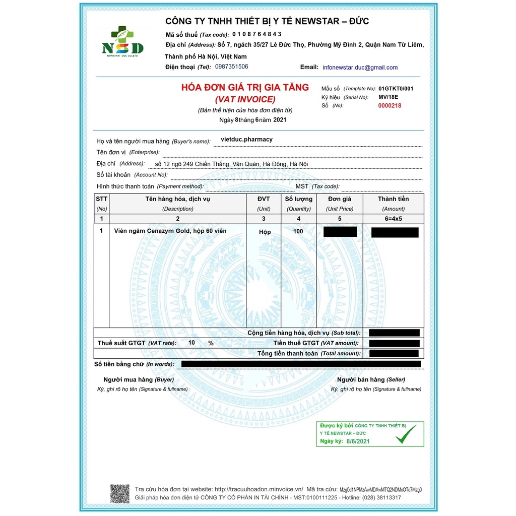 Cenazym gold Hộp 6 vỉ x 10 viên, giảm phù nề, sưng tấy do viêm họng, viêm phế quản, tổn thương mô mềm