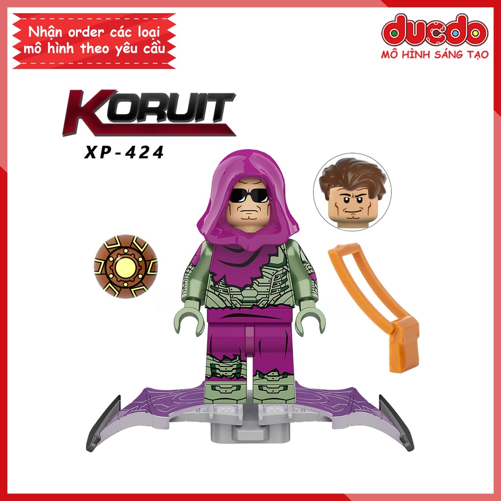 Minifigures nhân vật Spider Man người nhện không còn nhà - Đồ chơi Lắp ghép Xếp hình Mini Iron Man Mô hình KORUIT KT1055