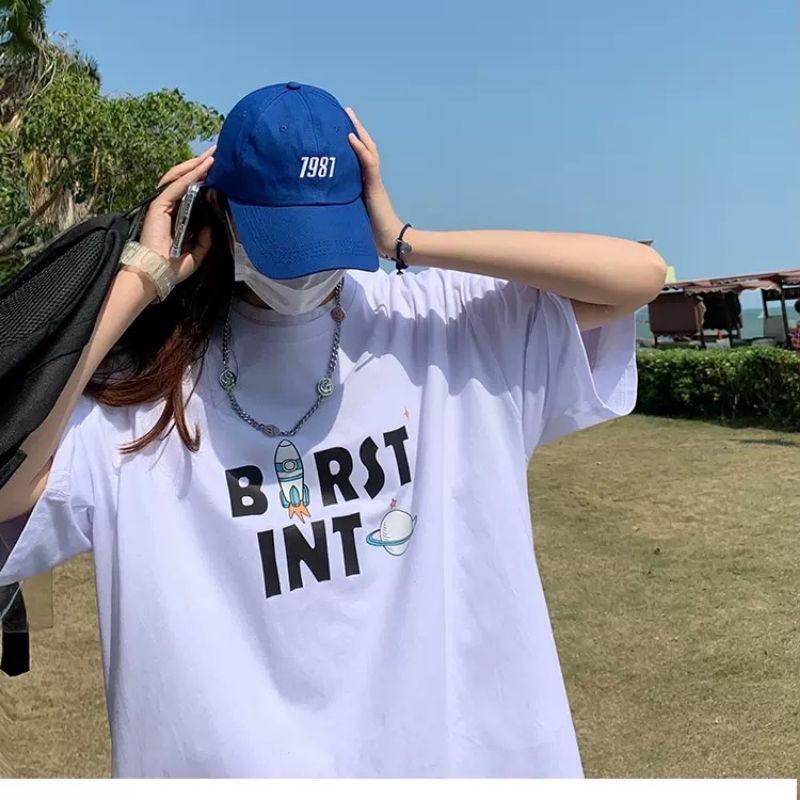 Áo thun tay lỡ unisex Birst Into