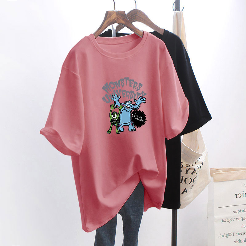NRVP Áo Thun Nữ Tay Ngắn 100% Cotton Phong Cách Hàn Quốc 2021