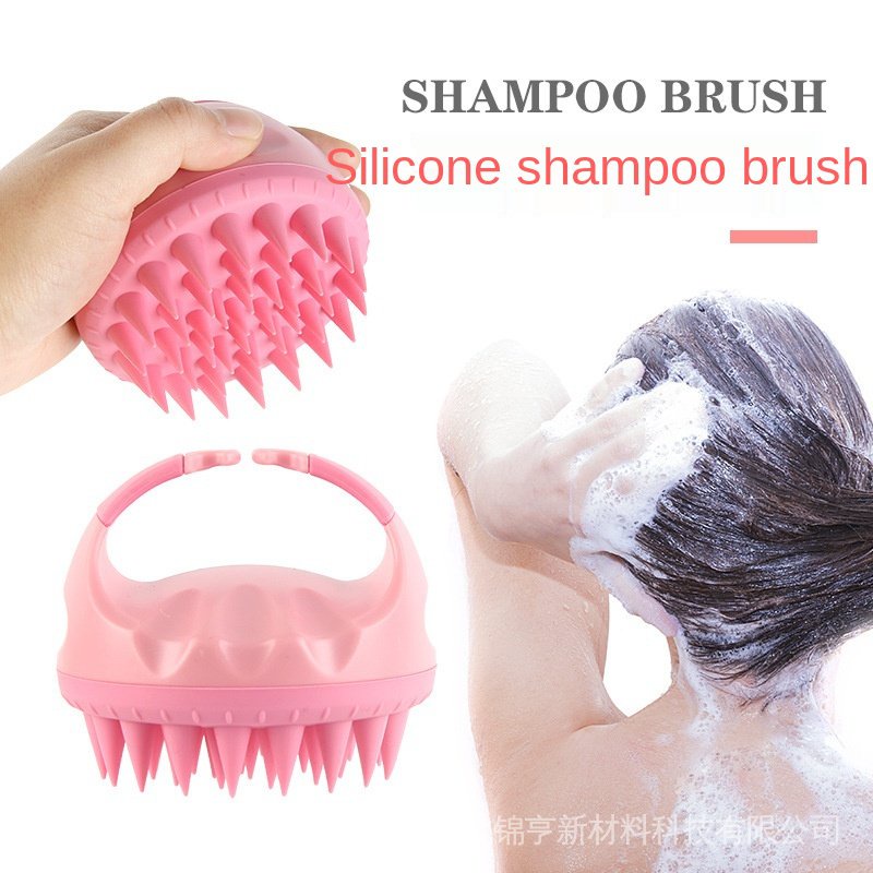 Bàn chải silicone mát xa da đầu đa năng
