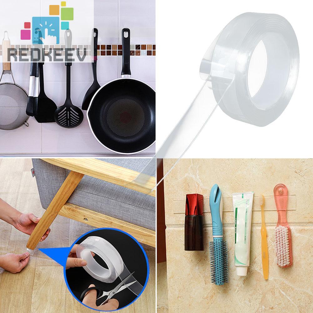 Cuộn băng keo hai mặt nano trong suốt siêu dính đa năng tiện lợi