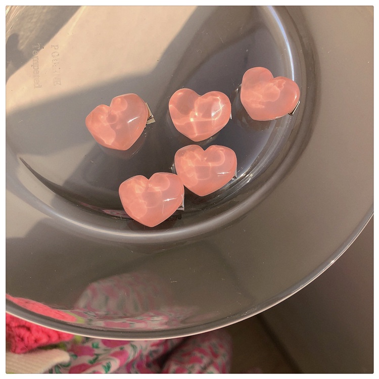 Kẹp tóc hình trái tim, quả đào, nơ  phong cách Hàn Quốc