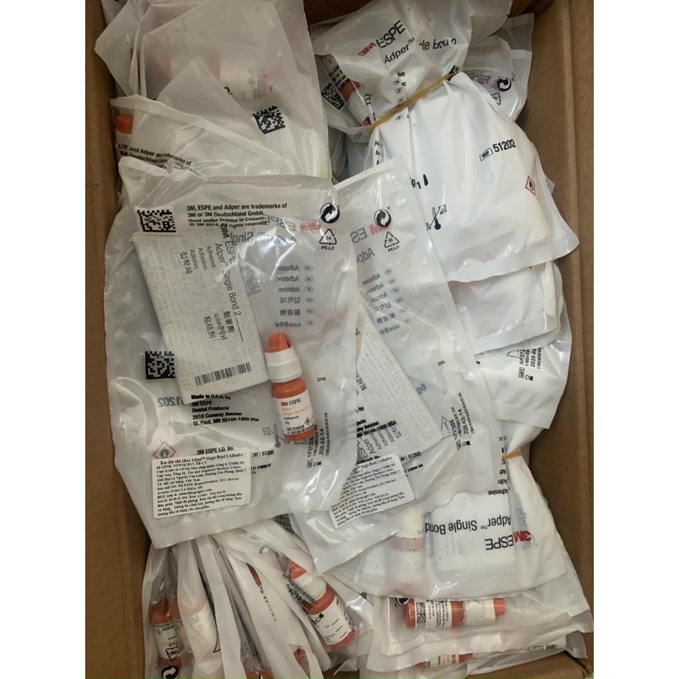 Keo dán Single Bond 2 bước 3M của Mỹ dùng trong nha khoa lọ 6ml