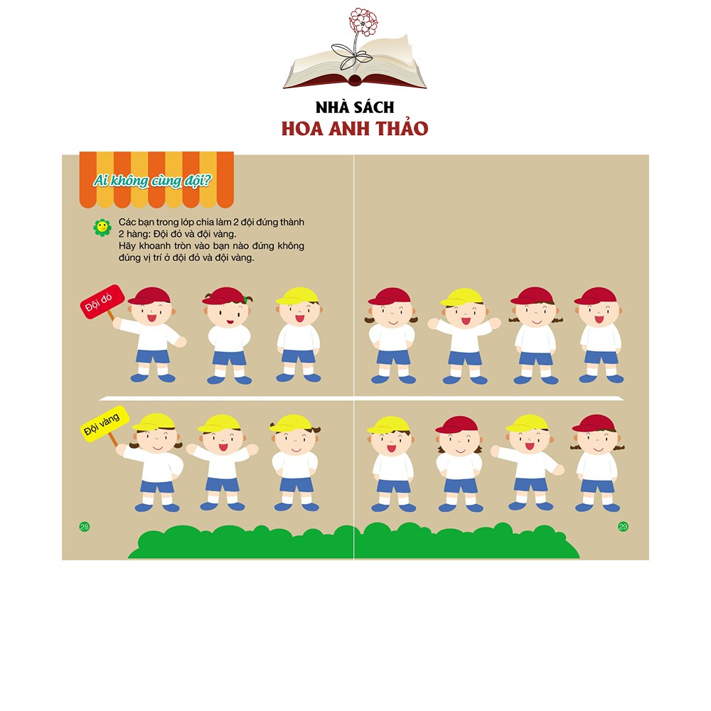 Sách Toán tư duy cho trẻ từ 3 đến 4 tuổi trò chơi toán học