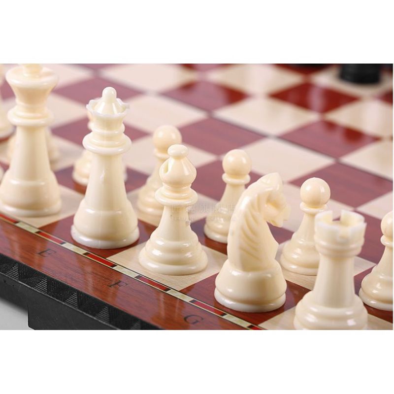 Bộ cờ vua năm châm, có thể gấp gọn ( 28 x 28 cm) đồ chơi thông minh cho bé - Loki Home