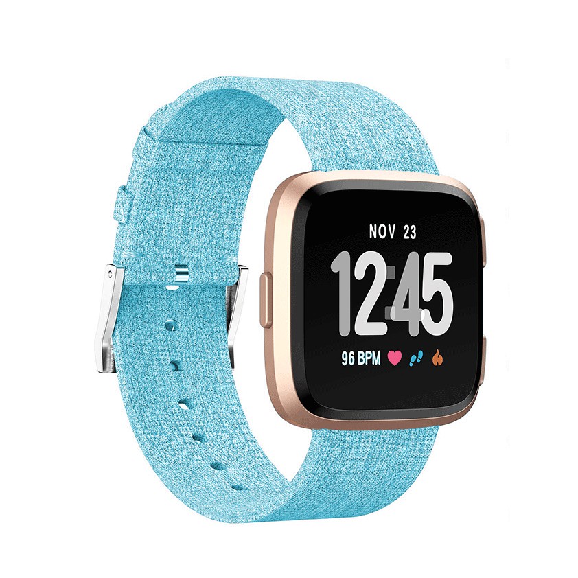 Sale 68% Dây Đeo Vải Denim Cho Đồng Hồ Thông Minh, (brown) Canvas Strap,fitbit versa Giá gốc 332000đ - 10M56