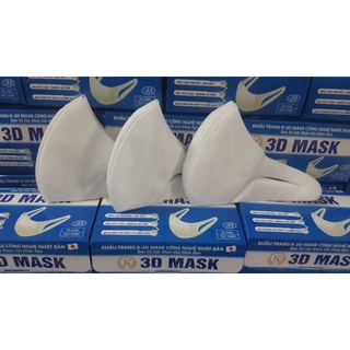 Combo 2 hộp 50 Khẩu Trang K3D Size M (30- 50 kg) màu trắng