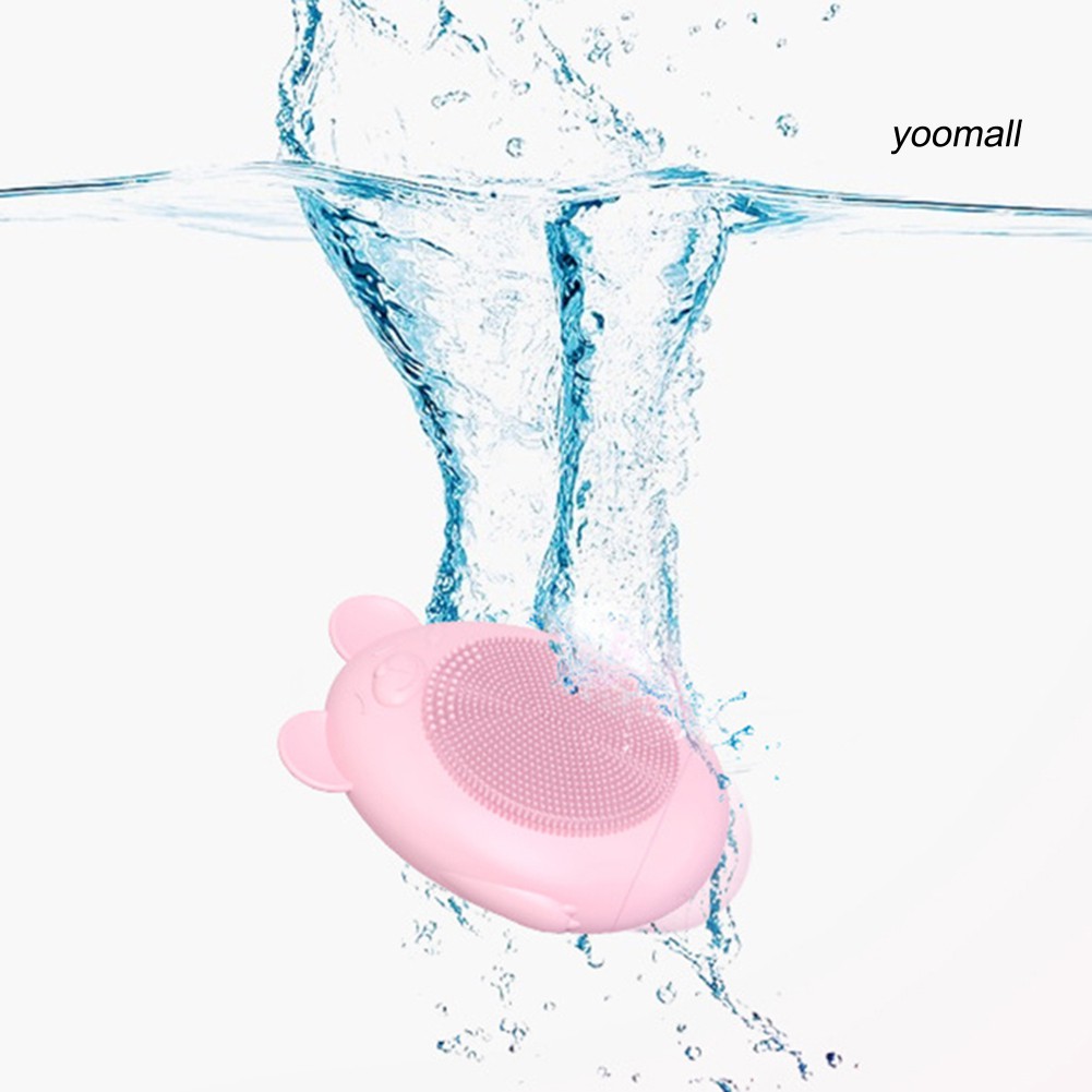 [Hàng mới về] Máy Làm Sạch Lỗ Chân Lông Loại Bỏ Mụn Đầu Đen Siêu Âm Bằng Silicon Hình Thỏ / Gấu