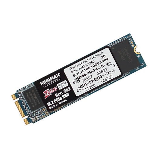 SSD M2 120GB Kingmax Zeus PQ3480 2280 PCIe NVMe Gen 3x4 Chính Hãng