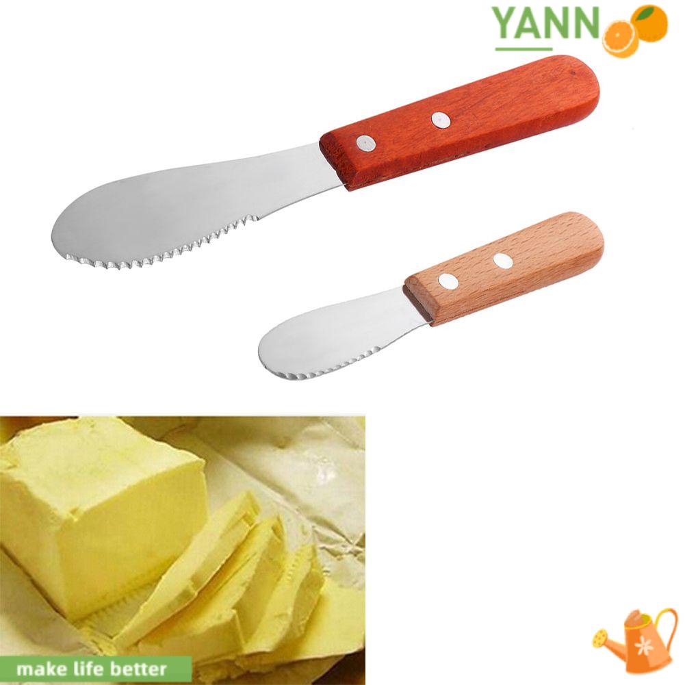 Muỗng Phết Bơ Mứt Bằng Thép Không Gỉ Tay Cầm Gỗ 1 #