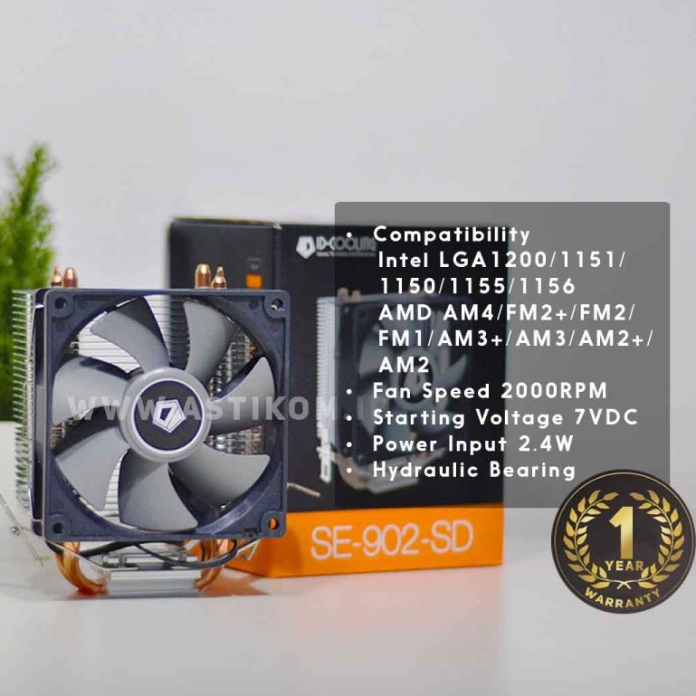 Quạt Tản Nhiệt Cpu Id-Cooling Se-902-Sd (Intel-Amd) | By Astikom