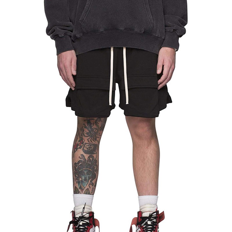 Quần ngắn ống rộng Nhiều Túi Phong Cách Hàn Quốc Dành Cho Nam / Size M-3Xl