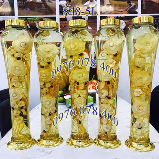 [ CHÍNH HÃNG ] Bình Ngâm Rượu Hàn Quốc 5 Lít , Bình Thuỷ Tinh Yongcheon, BHQ-S48