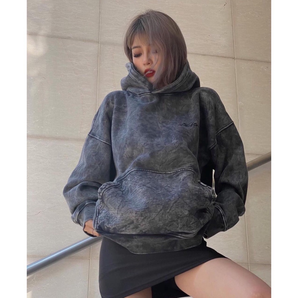 Áo khoác nỉ hoodie loang phom rộng Freeship extraONE UNISEXThời trang Unisex phong cách hàn quốc nam nữ