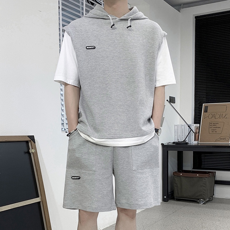 Bộ Quần Áo Nam Nữ Unisex Ngắn Tay Có Mũ Mùa Hè Thời Trang Zenkonu QA NAM 1000109V3