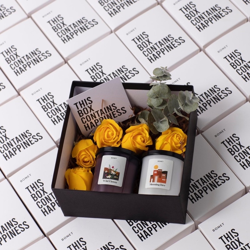 HỘP QUÀ HOA BONET KHÔNG KÈM SẢN PHẨM