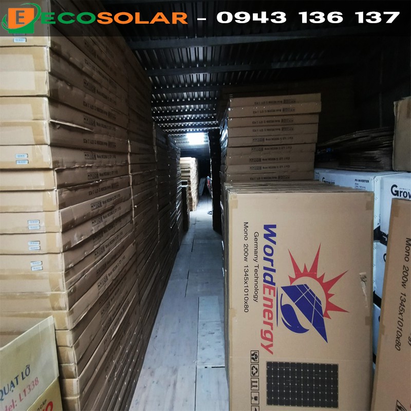 Pin năng lượng mặt trời mono 15w WorldEnergy - hàng chính hãng