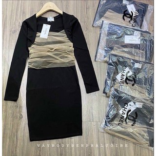Đầm Body phối Lưới mềm