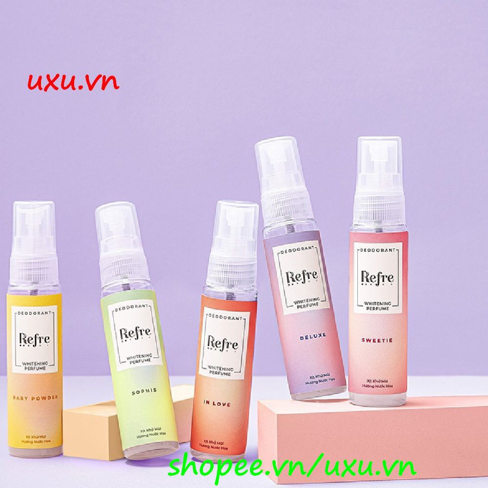 Xịt Khử Mùi Refre 30Ml Hương Phấn Thơm Dưỡng Sáng Da, Với uxu.vn Tất Cả Là Chính Hãng.