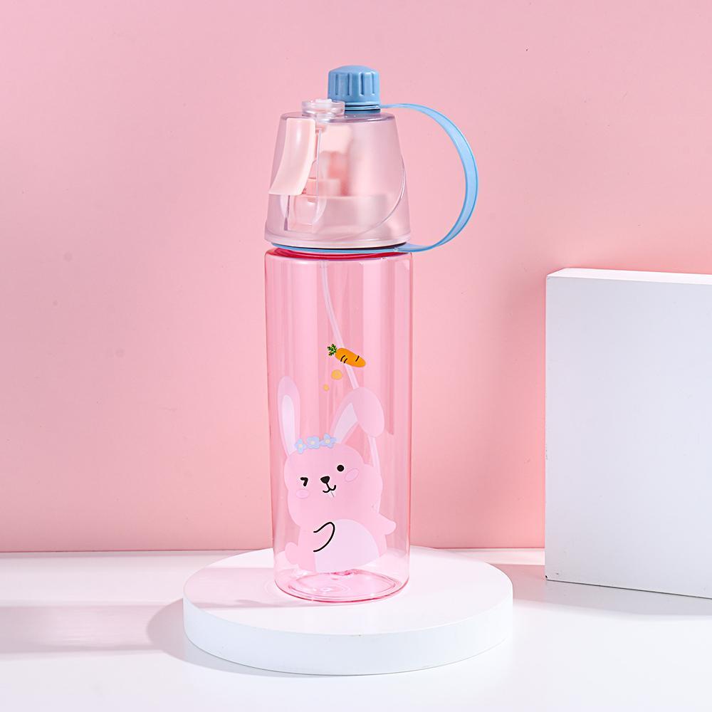 KUNHEV Bình Nước Bằng Nhựa Cỡ Lớn Họa Tiết Hoạt Hình Dễ Thương