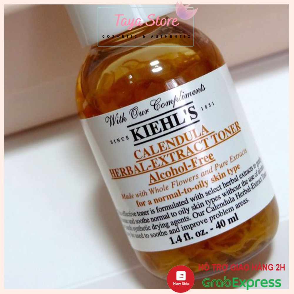 Nước hoa hồng Kiehl's hoa cúc cho da nhạy cảm Calendula Herbal Extract Alcohol-Free USA