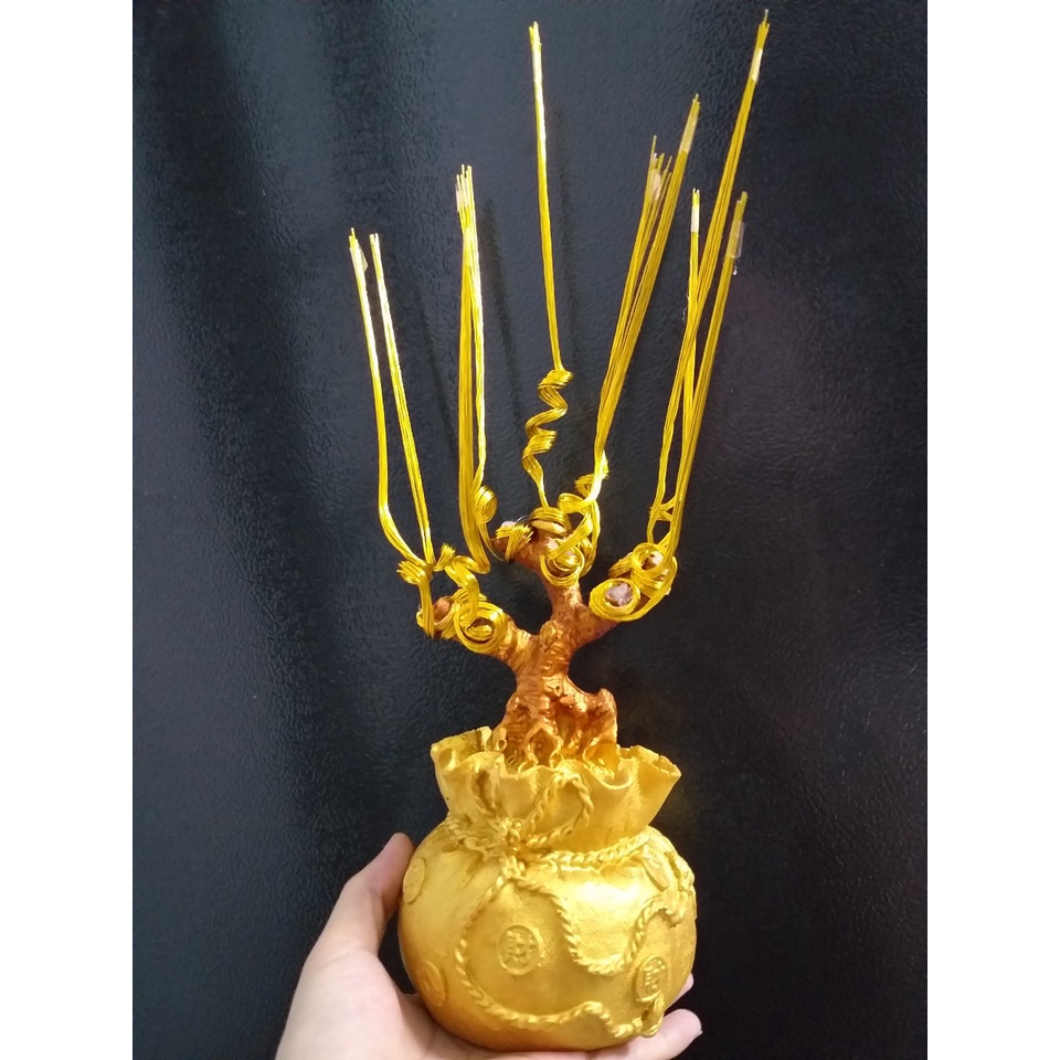 Combo phụ liệu cây kim tiền 10 nhánh, kèm thỏi dây thịnh vượng hoa phale bán chạy nhất 2022,hoa chưng tết