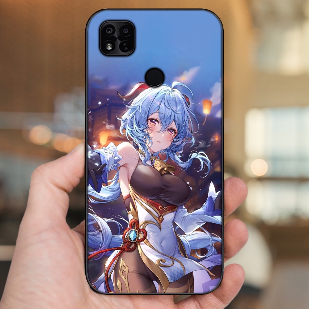 Ốp lưng Xiaomi Redmi 10A viền đen in hình Ganyu Genshin Impact