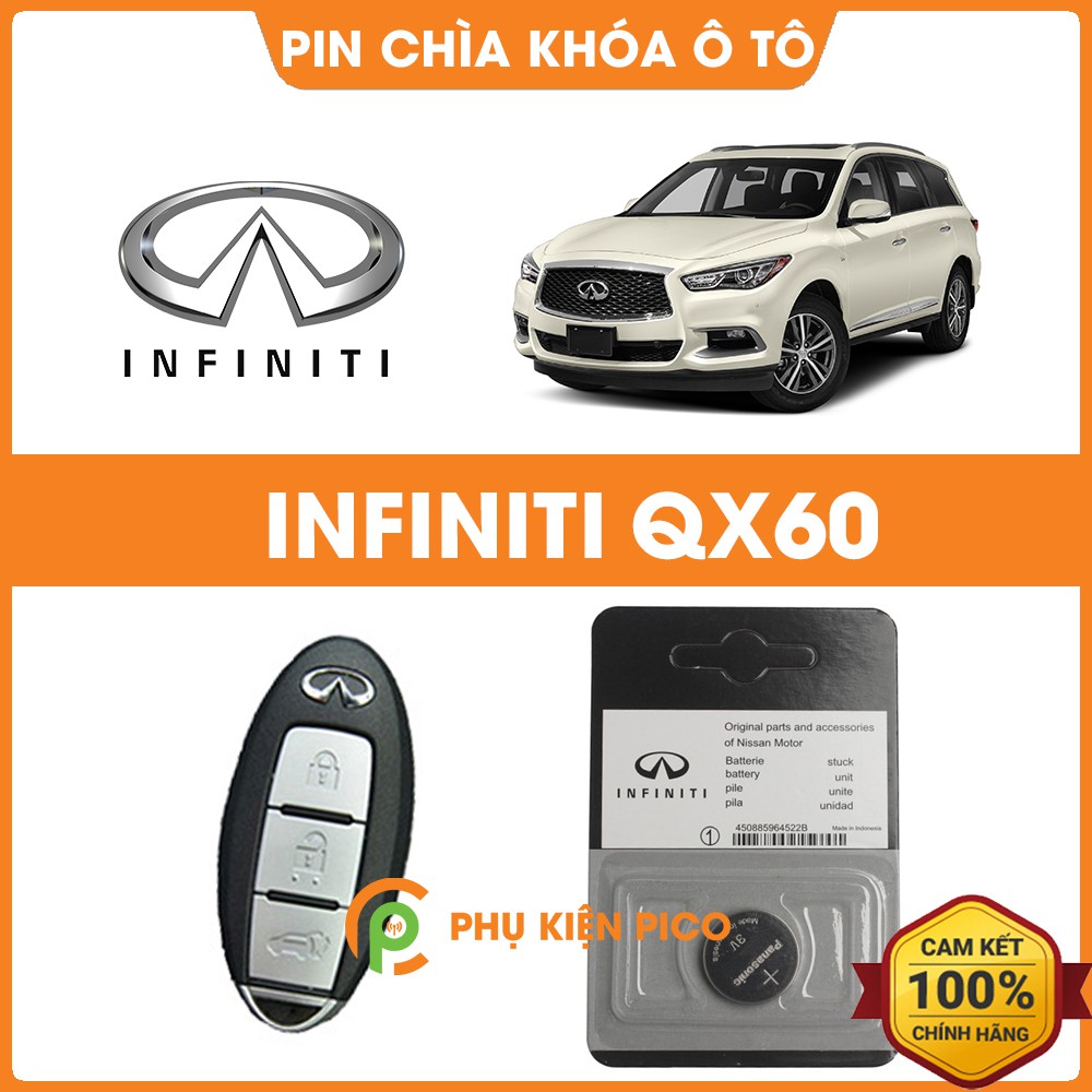 Pin chìa khóa ô tô Infiniti QX60 chính hãng Infiniti sản xuất tại Indonesia 3V