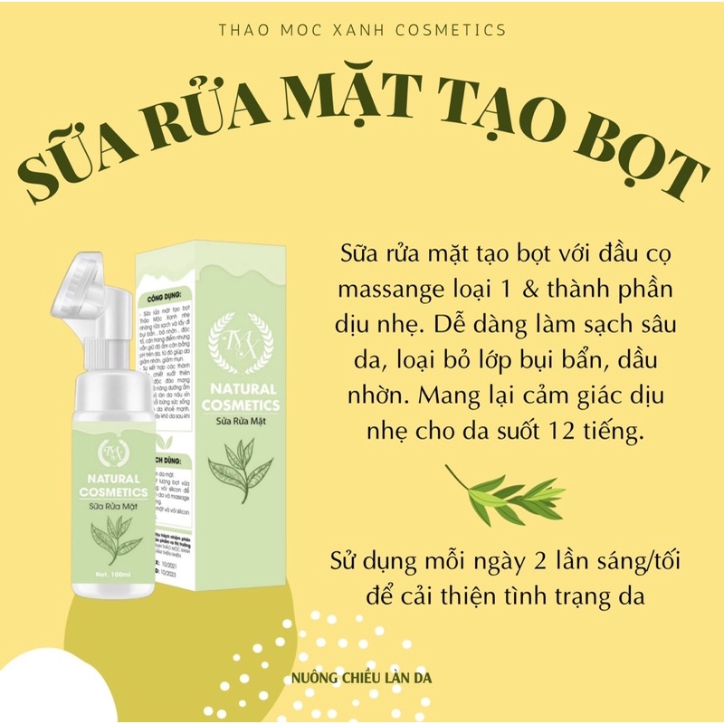 sữa rửa mặt &amp; thảo mộc vàng