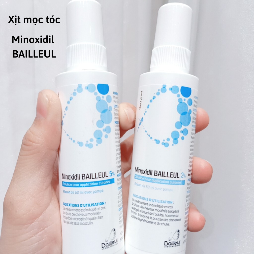 Xịt mọc tóc Minoxidil Bailleul - Ngăn rụng tóc, kích thích mọc tóc