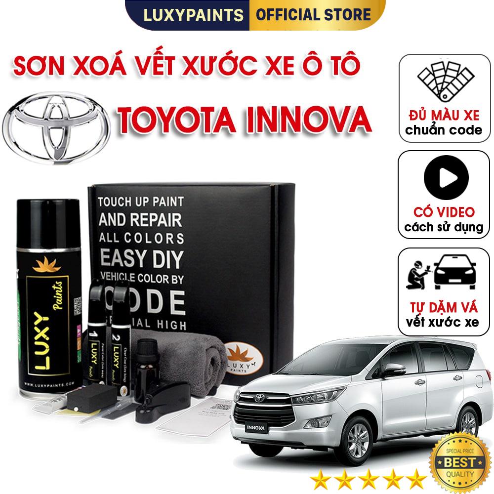 Sơn xóa vết xước xe ô tô Toyota Innova LUXYPAINTS, màu chuẩn theo Code dễ sử dụng độ bền cao - LP01TOIN