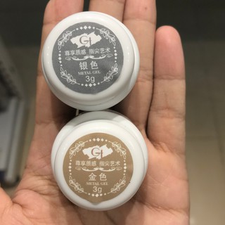 Gel metan màu vàng , bạc