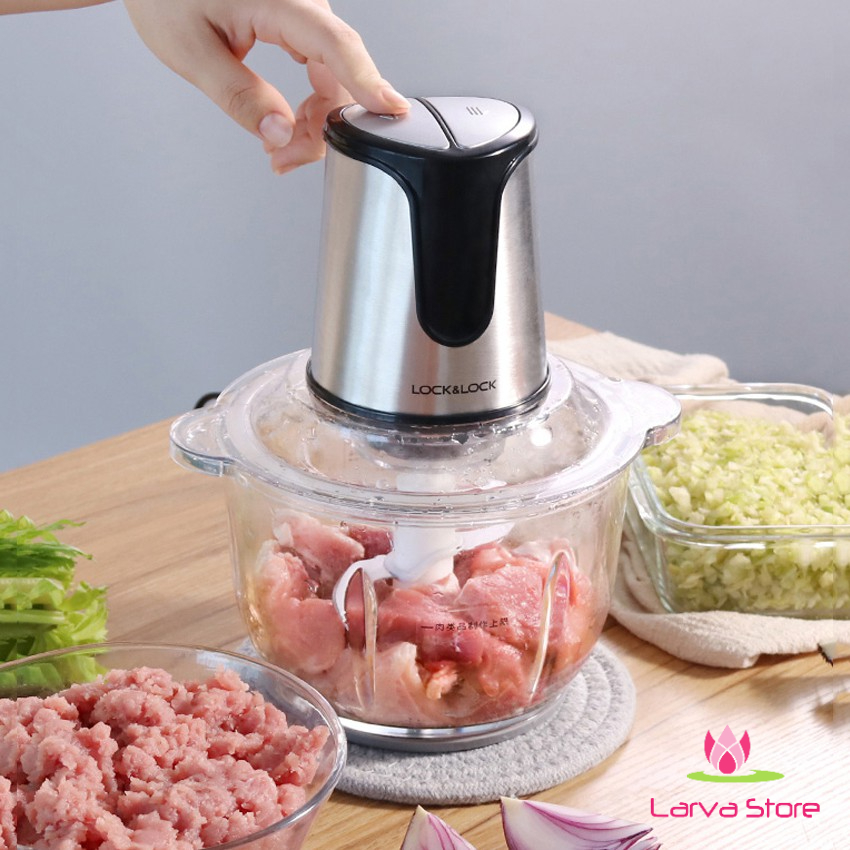 Máy Xay Thịt 2 Lưỡi Dao Kép Lock&amp;Lock EJM171 (2L) - Hàng Chính Hãng - Larva Store