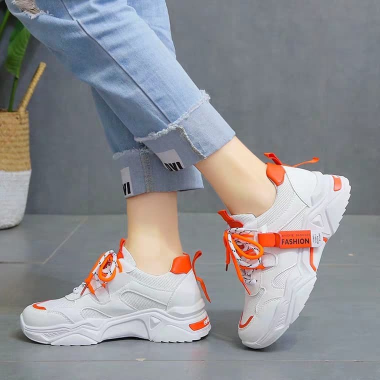 Giày Sneaker nữ Bụng Bự Store, Giày Thể Thao nữ 3 Màu Cá Tính mã A14