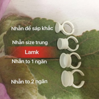 100c nhẫn đựng mực trong phun xăm điêu khắc& nail