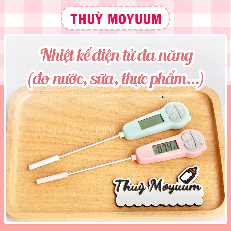 Nhiệt kế đo nước pha sữa, đo nhiệt độ nước, thức ăn Misuta