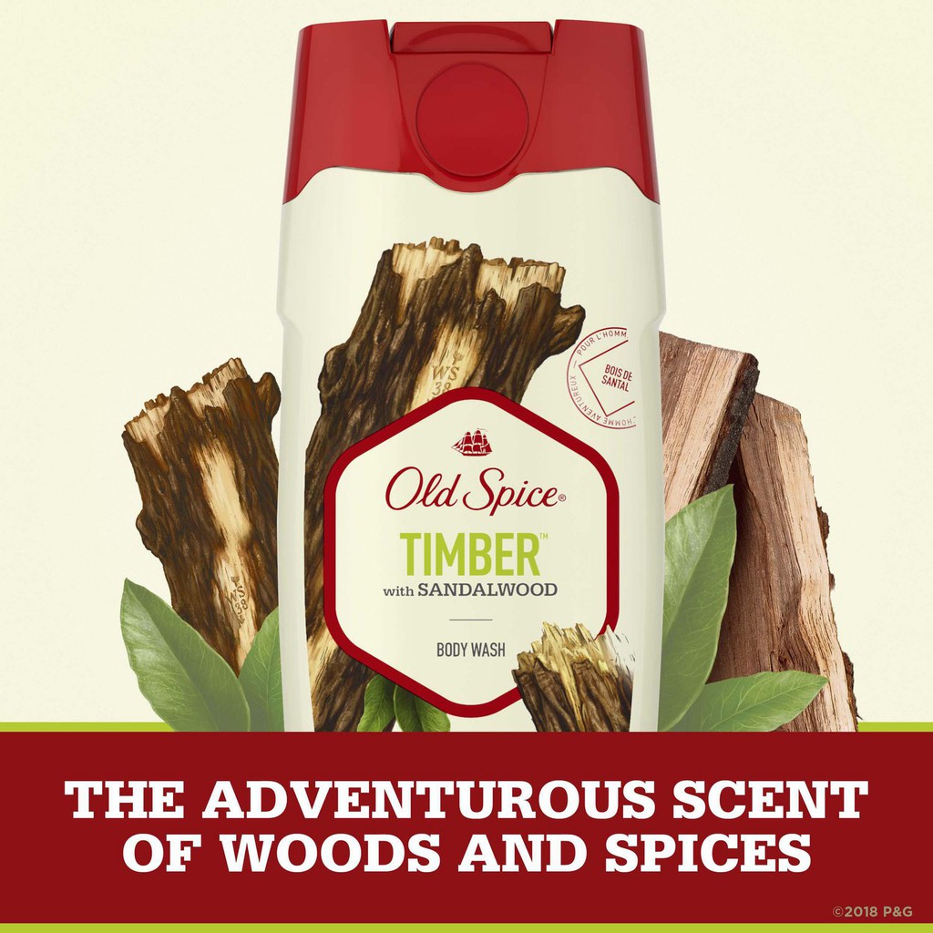 Sữa Tắm Old Spice TIMBER 473ml